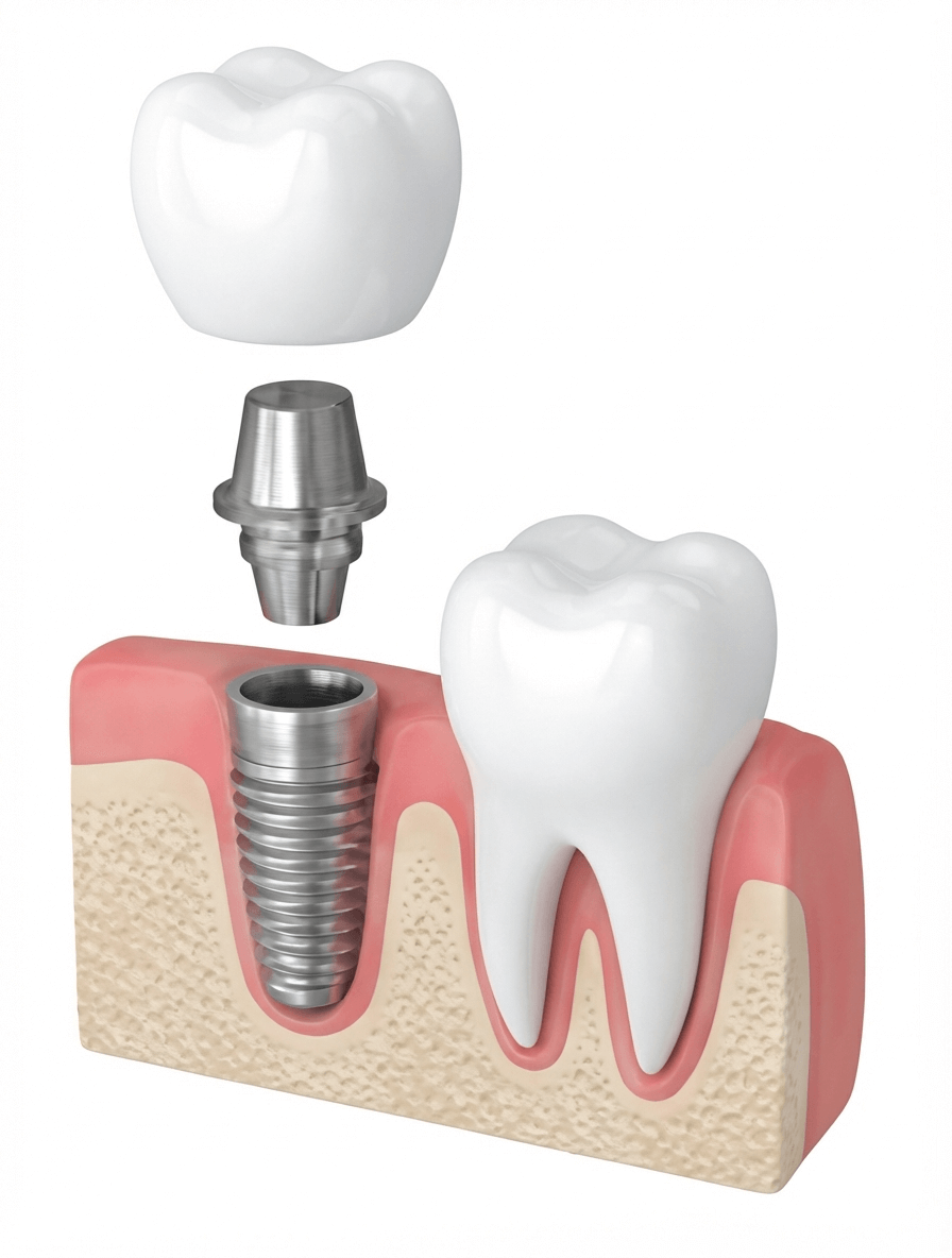 標準的なインプラント（2回法）